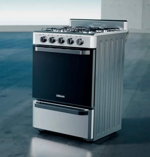 Cocina Drean 4 Hornallas - Acero Inoxidable