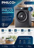 Lavasecarropas Philco CF 11/6 KG Inverter Gris (PHLS116-7GN)