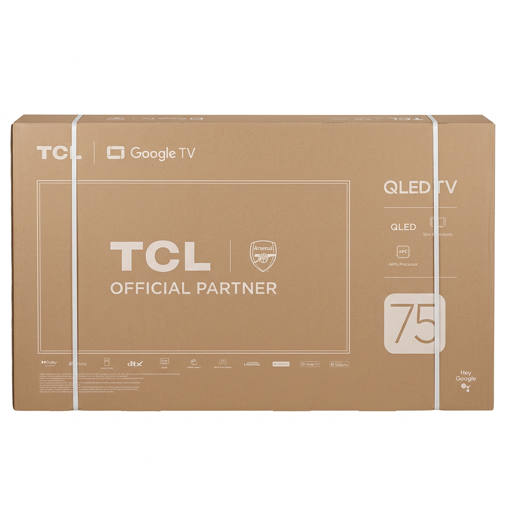 Smart TV TCL 75" QLED Google TV