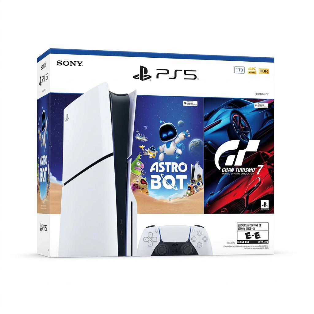 PlayStation 5 Slim 1 TB – Bundle Astro Bot + Gran Turismo 7